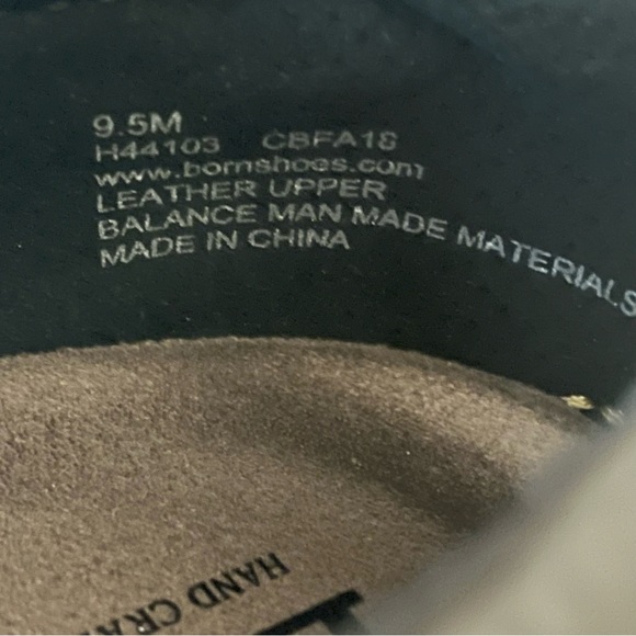 Almost New Born EBERHARD Loafers Black Leather Size 9.5 M In original box - Picture 9 of 9